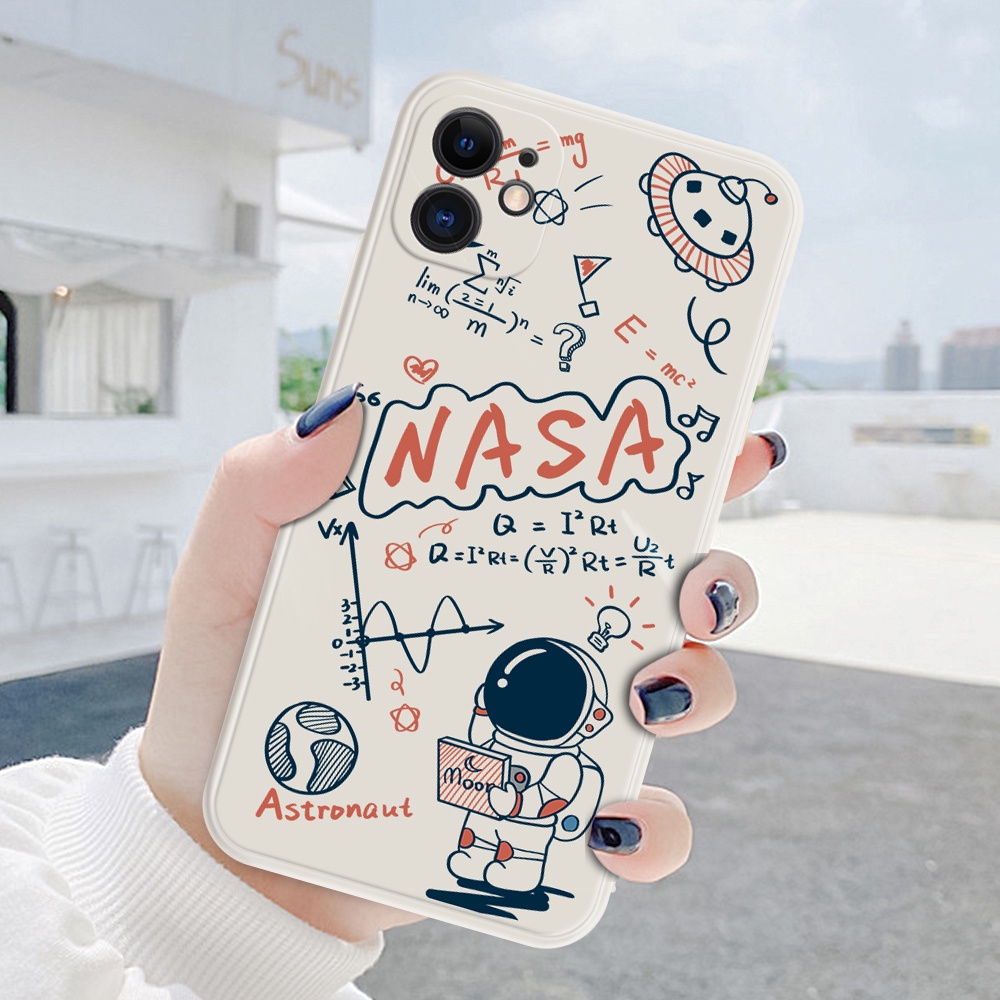 Ốp điện thoại in hình phi hành gia NASA cho Xiaomi Mi 11 11X lite Pro Ultra Xiaomi Poco X3 F3 Xiaomi Mi 10 10T 9T Pro Lite H04