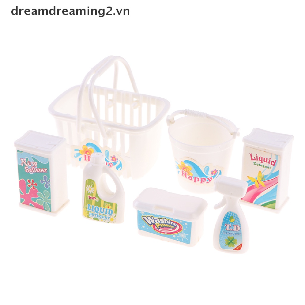 Bộ 7 Quần Áo Giặt Búp Bê Tiện Dụng