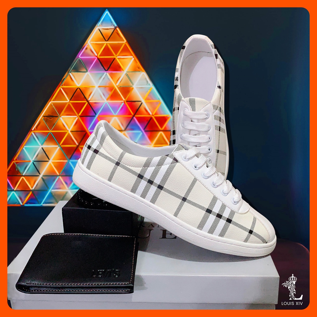 Giày Nam Cao Cấp Stripe Lines Phong Cách Thời Trang Hot Trend 2021