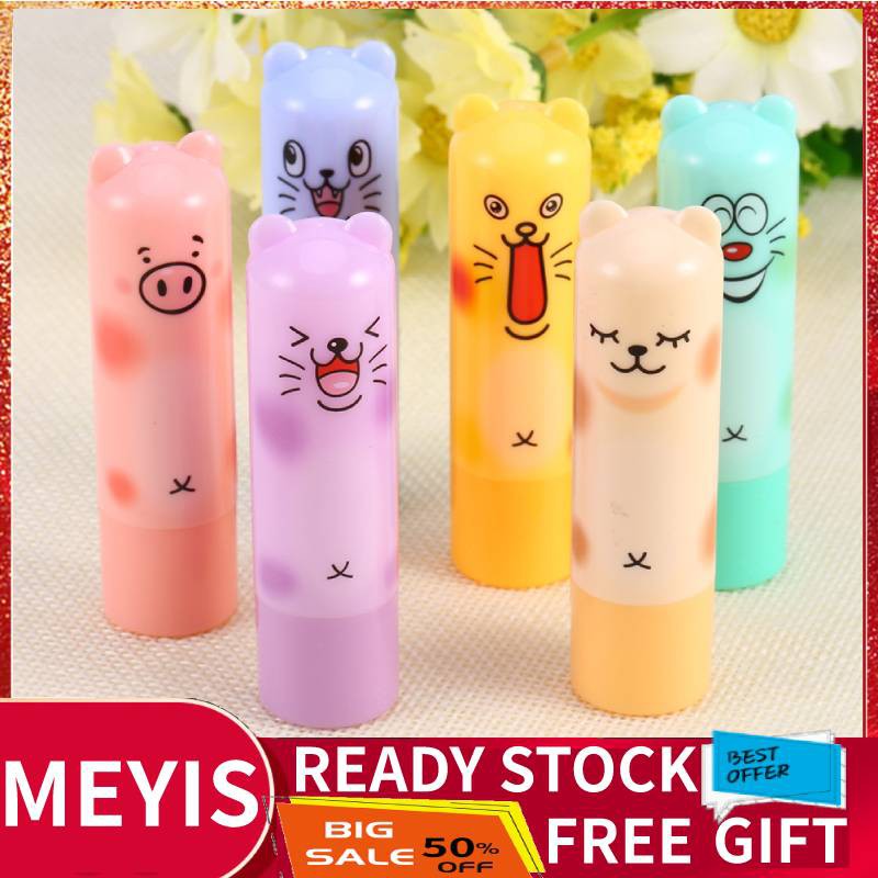 Son Dưỡng Ẩm Cho Môi Không Màu Vỏ Họa Tiết Hoạt Hình Dễ Thương Dành Cho Nam Và Nữ