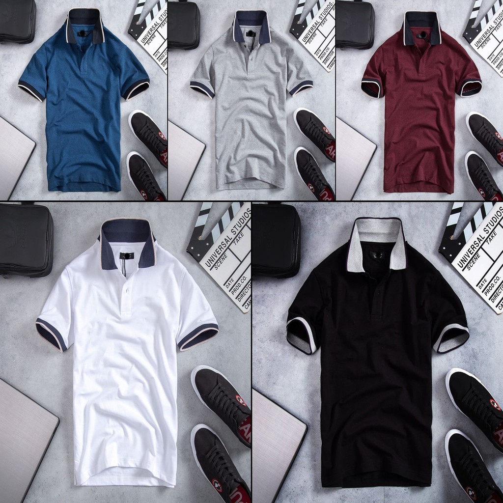 POZRPCT1 - Quá Tuyệt Vời Nếu B Sở Hữu Mẫu  Áo Thun Polo ZR #SLimFit phối đồng cổ + viền tay rất đẹp nhé các bạn !