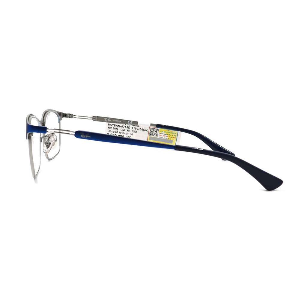 RB8751D-Gọng kính nam nữ Rayban chính hãng (54-17-145), thiết kế dễ đeo bảo vệ mắt