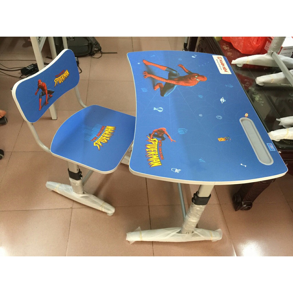 Bàn học sinh tiểu học Xuân hòa BHS-14-07 màu xanh