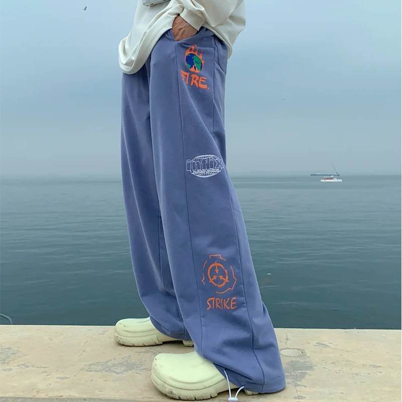 Quần Dài Họa Tiết Graffiti Phong Cách Âu Mỹ Cho Nam Size M-3Xl | BigBuy360 - bigbuy360.vn