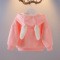 Áo hoodie lót nhung mịn hình thỏ bé gái size 7-14kg (HÀNG QCCC) AT07