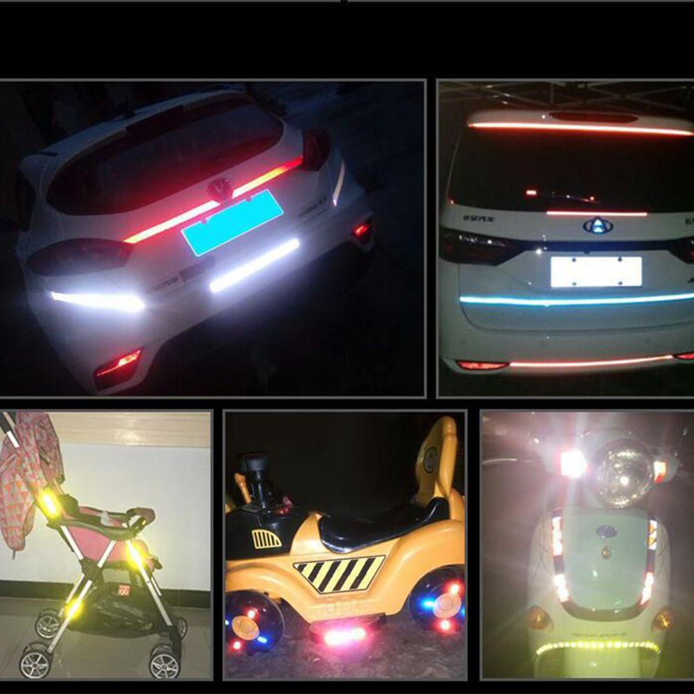 Cuộn Băng Dán Phản Quang Cảnh Báo An Toàn Kích Thước 1cm * 8m Trang Trí Xe Đạp / Xe Máy