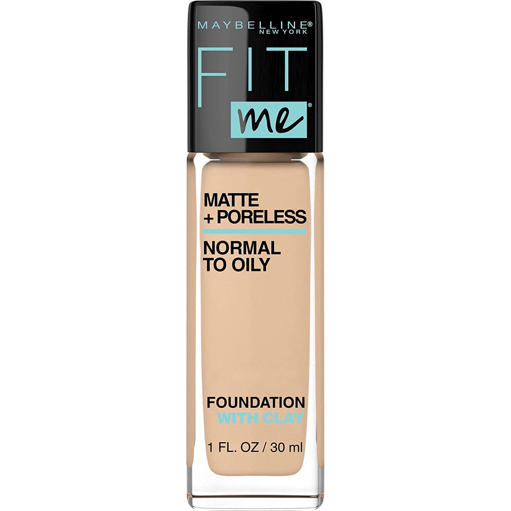 - Kem Nền Maybelline Mịn Nhẹ Kiềm Dầu Chống Nắng 30ml Fit Me Matte Poreless Foundation SPF 22