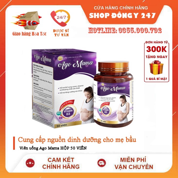 AGO MAMA chống thai lưu, xảy thai, dị tật từ LỘC GIÁC SƯƠNG HƯƠU cho phụ nữ trước và sau sinh