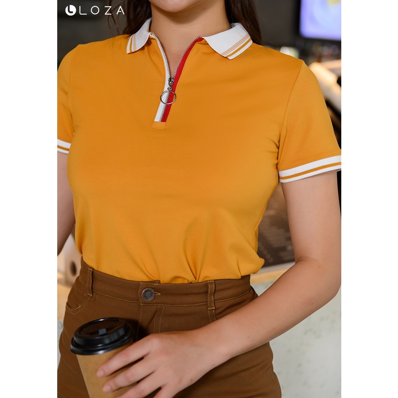 [Mã LT50 giảm 50k đơn 250k] Áo Polo Nữ LOZA Cotton Lạnh Siêu mát Thấm hút tốt - PT061020 | BigBuy360 - bigbuy360.vn