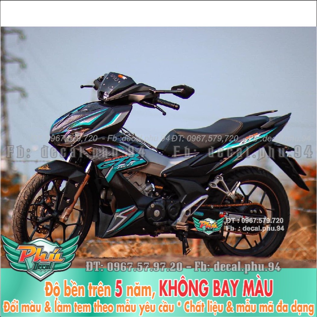 Tem Rời Winner X GTr xanh đen lục bảo (K) -1
