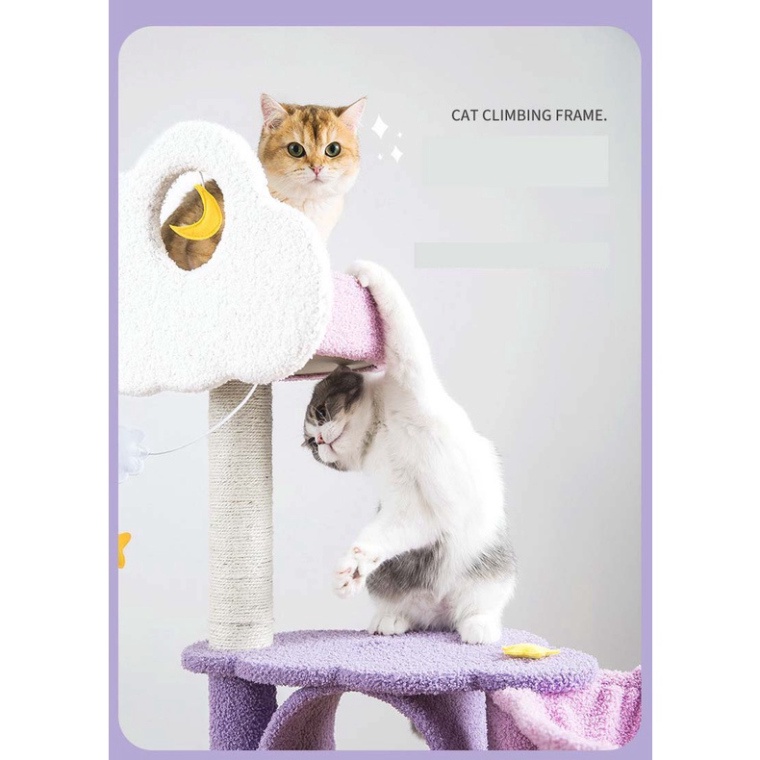 🌈TRỤ CÀO MÓNG, NHÀ CÂY LEO TRÈO CHO MÈO🌈 CỬA HÀNG MIN MON