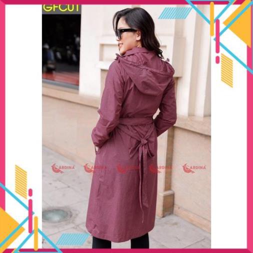 Áo gió nữ CARDINA 2 lớp vải gió nữ dáng dài chống nước, chống mốc cảm gió cản bụi chống nắng nhé | BigBuy360 - bigbuy360.vn