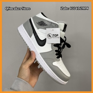 ✔️Giày Sneaker Jordan 1 Smoke Grey Xám Trắng Full Box Freeship✔️