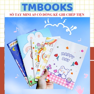 Sổ Tay Mini Size A5 Có Dòng Kẻ Ghi Chép Tiện Lợi (lẻ 1 cuốn) - TMBOOKS