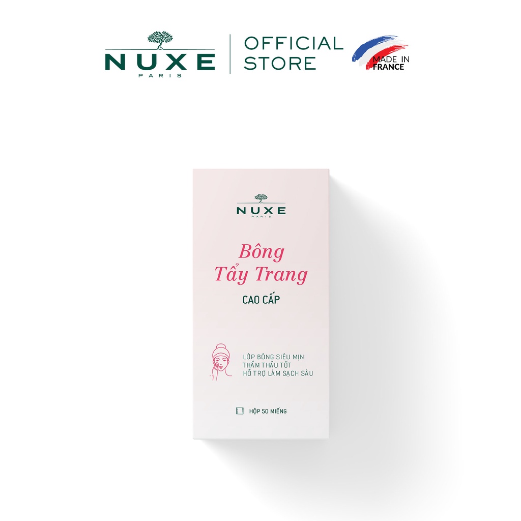 Bông tẩy trang cao cấp NUXE hộp 50 miếng