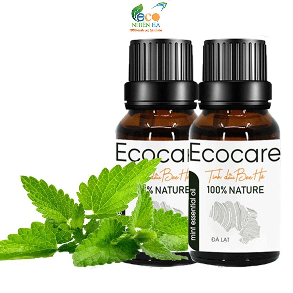 Tinh dầu ECOCARE 10ml, bạc hà nguyên chất, tinh dầu thơm phòng giúp giảm căng thẳng
