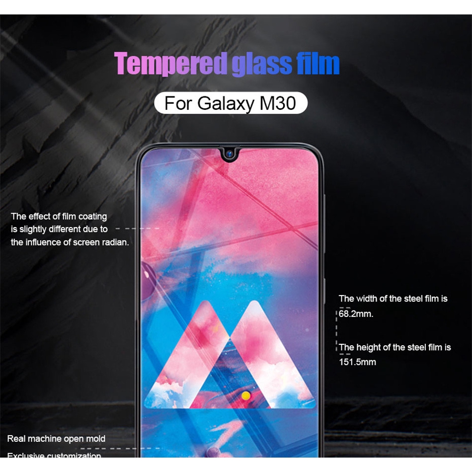 Bộ 3 miếng dán cường lực cho điện thoại Samsung Galaxy M10 M20 M30 A10 A20 a40 a50 a70 a80 a90