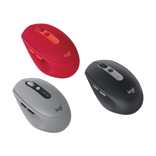 Chuột máy tính không dây Logitech M590 (Đen,Xám,Đỏ) - Hàng chính hãng