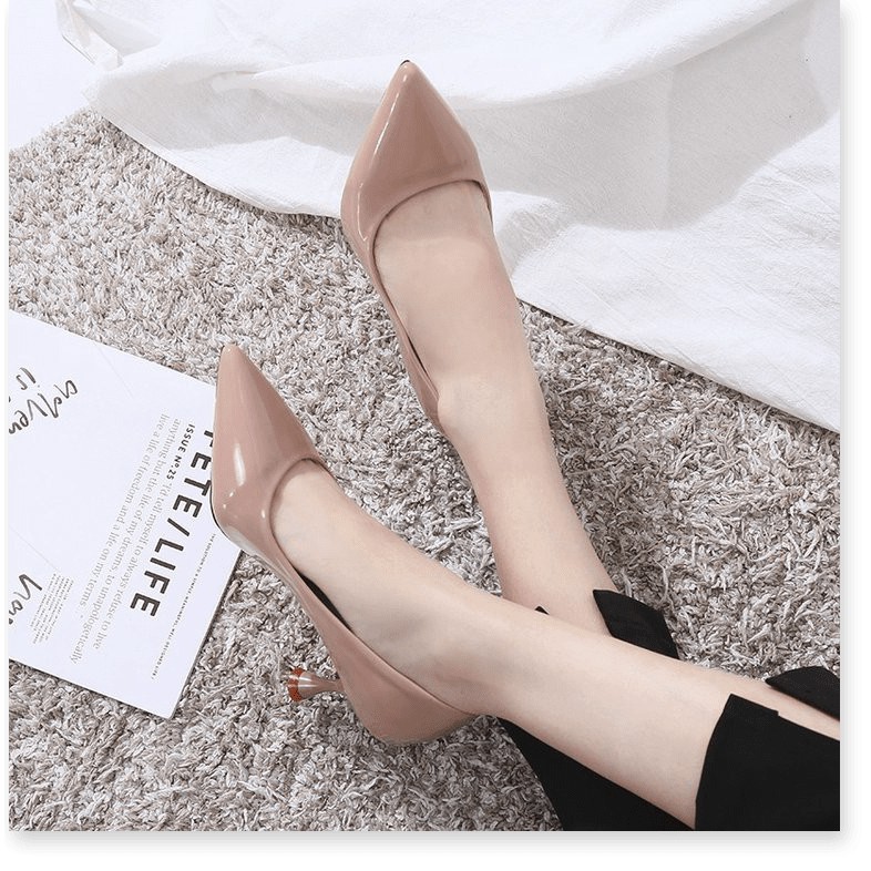 Đồng giá 100k toàn shop - gót 6.5cm, size 35-40, có ảnh thật - giày cao gót nữ phong cách Âu Mỹ - XN05