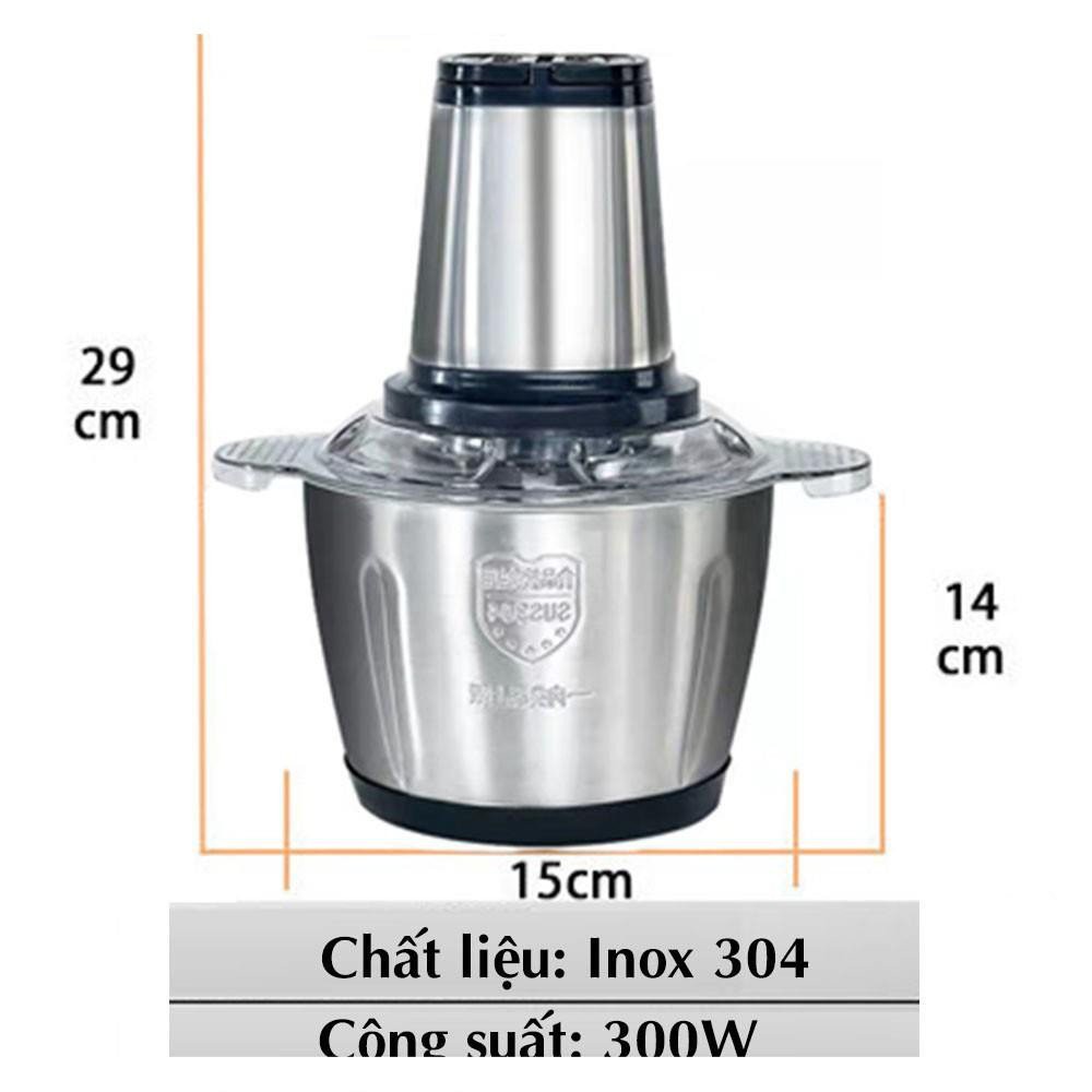 Máy Xay Thịt, Xay Sinh Tố Đa Năng Inox Chính Hãng-htcbikini