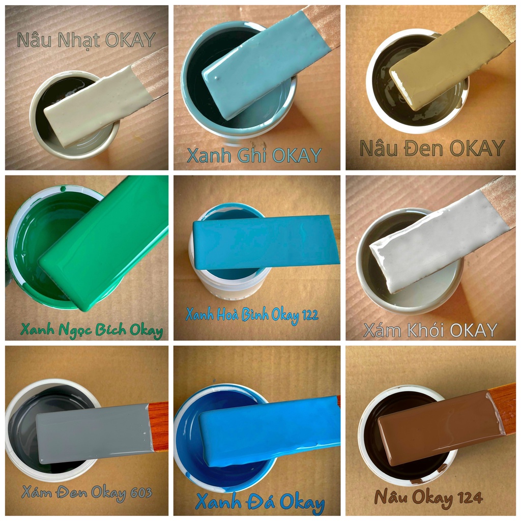 Sơn Chậu Kiểng Hệ Nước Okay 1Kg