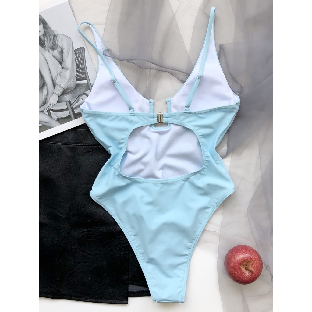 Bikini Một Mảnh Cổ Chữ U Màu Sắc Ngọt Ngào Cho Nữ | BigBuy360 - bigbuy360.vn