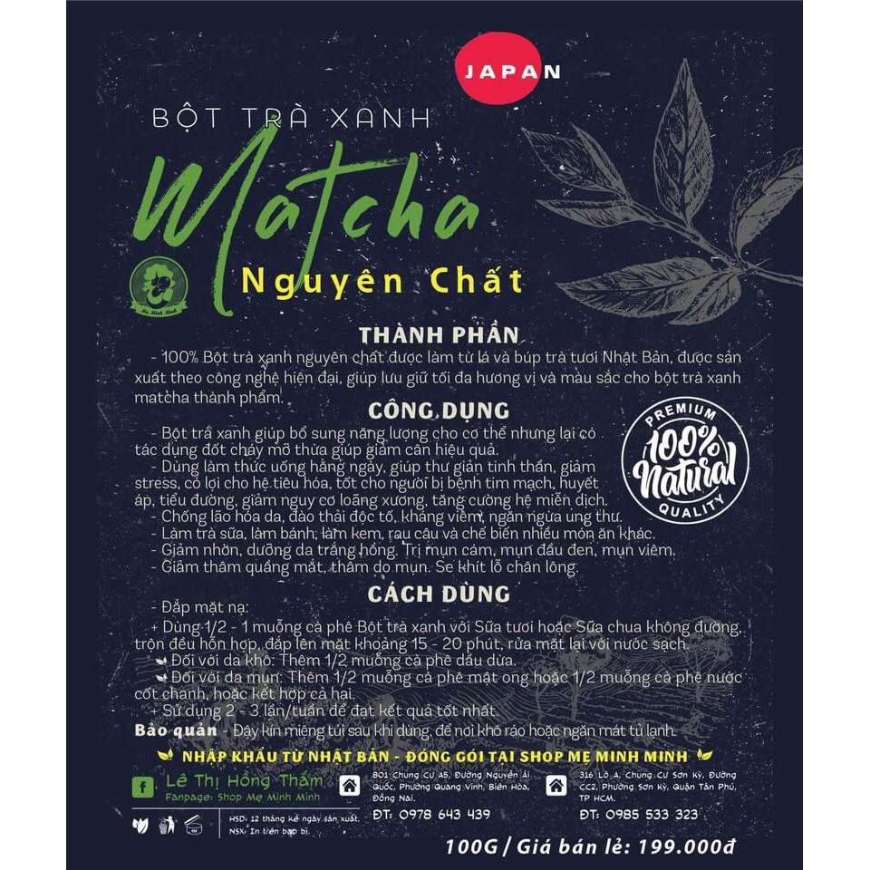 BỘT MATCHA NHẬT
