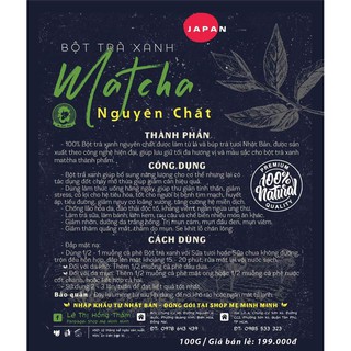 Bột matcha nhật