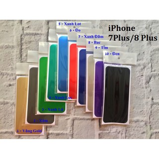 Dán mặt lưng Màu iPhone 7 Plus/8 Plus