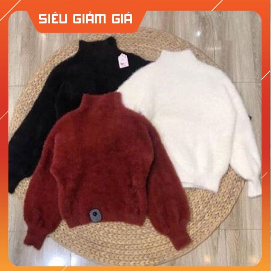 Áo len nữ lông thỏ siêu mịn
