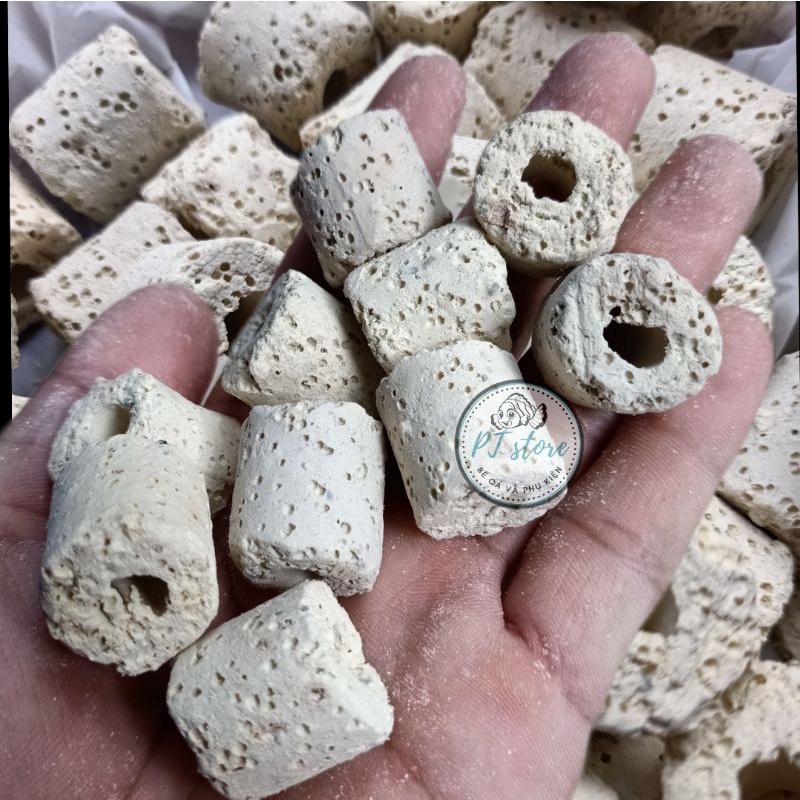 Sứ lọc trắng,sứ lổ lọc nước cho hồ cá cảnh