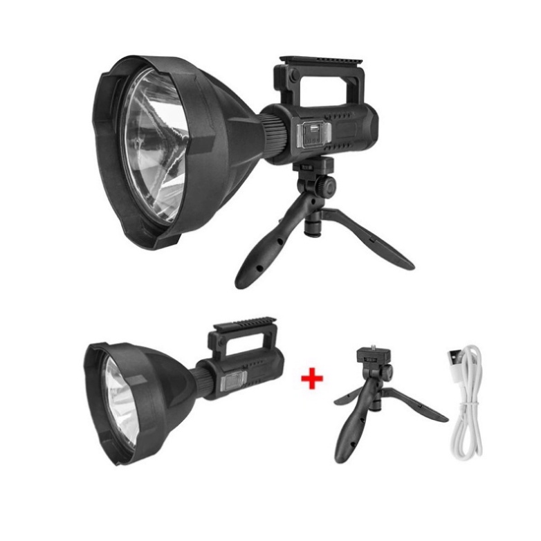 Đèn pin Tuần Tra 591W+590W siêu sáng siêu xa và siêu bền công suất 50w bóng đèn 4 lõi XHP70 rất tiện ích khi soi ban đêm