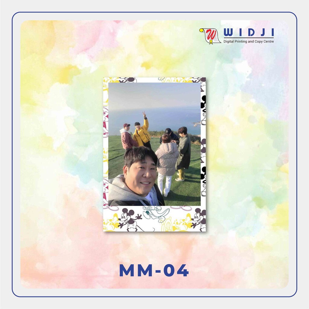 Set 25 Tấm Ảnh Polaroid In Hình Chuột Mickey Kích Thước 2r (6x9 Cm)