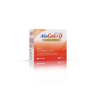 NinCalciD bổ sung canxi và vitamin D hộp4 vỉ 5 ống x 10ml