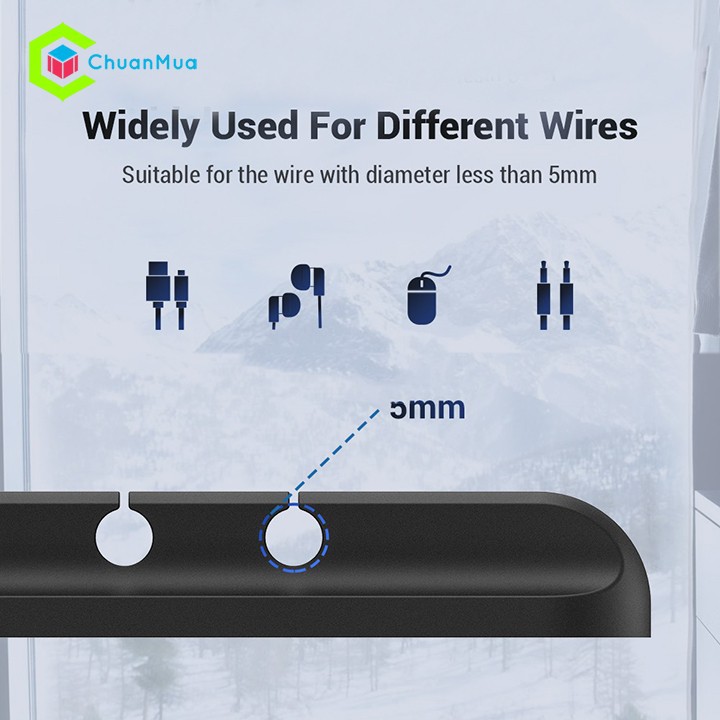 Cố định dây cáp điện thoại (phụ kiện, tai nghe, dây sạc, dây điện, dây chuột...gọn gàng thông minh) | BigBuy360 - bigbuy360.vn