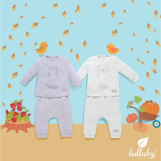LULLABY Bộ Quần liền đũng + Áo tay dài cho bé