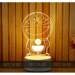 Thanh lý Đèn ngủ led 3D đổi 2 màu