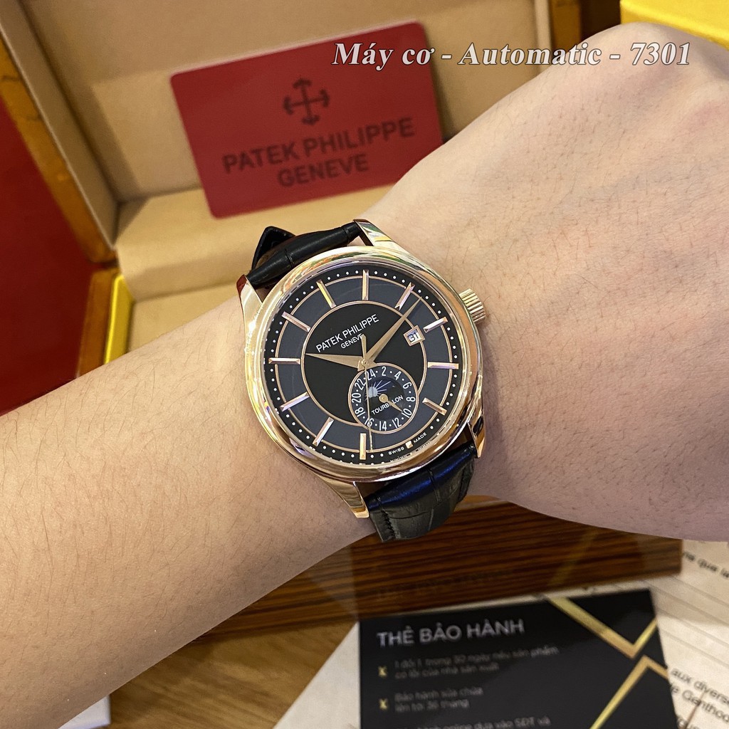 Đồng hồ nam PP máy cơ - size 42mm bản cao cấp bảo hành 24 tháng autowatch | BigBuy360 - bigbuy360.vn