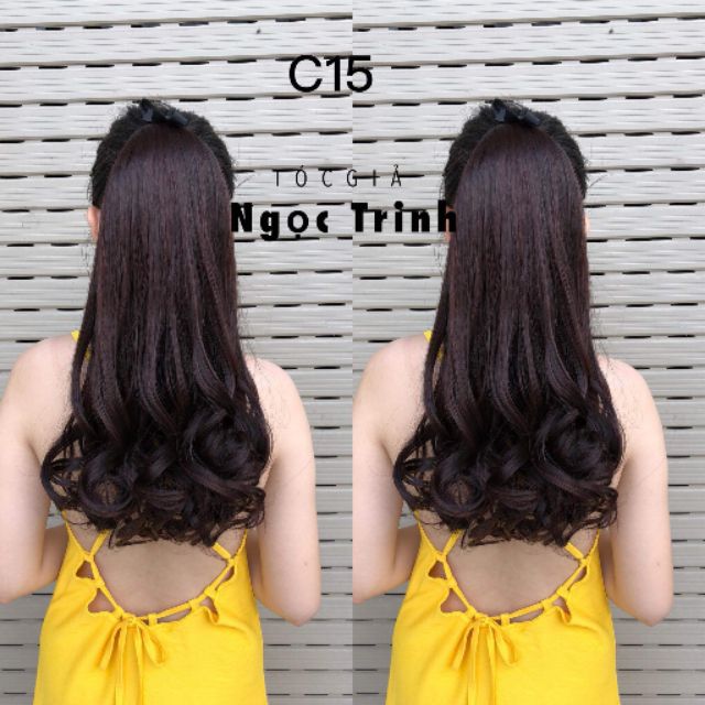 Tóc giả nữ cột ❤FREESHIP❤ Giảm 5k khi nhập mã [TOCGIAHOT]-Tóc giả cột xoăn đuôi 50cm