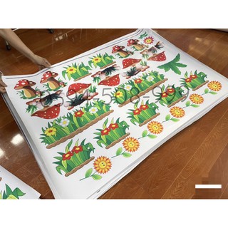 tranh decal mầm non- hoa trang trí 2