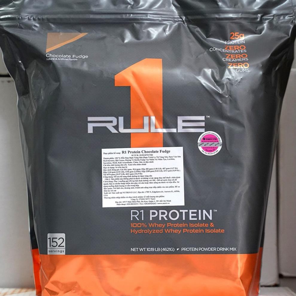 RULE1 PROTEIN ISOLATE - BỔ SUNG PROTIEN WHEY GIÚP PHÁT TRIỂN CƠ BẮP (10 LBS)