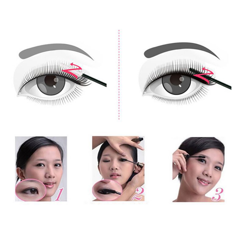 Mascara màu đen làm cong và dài mi chống thấm