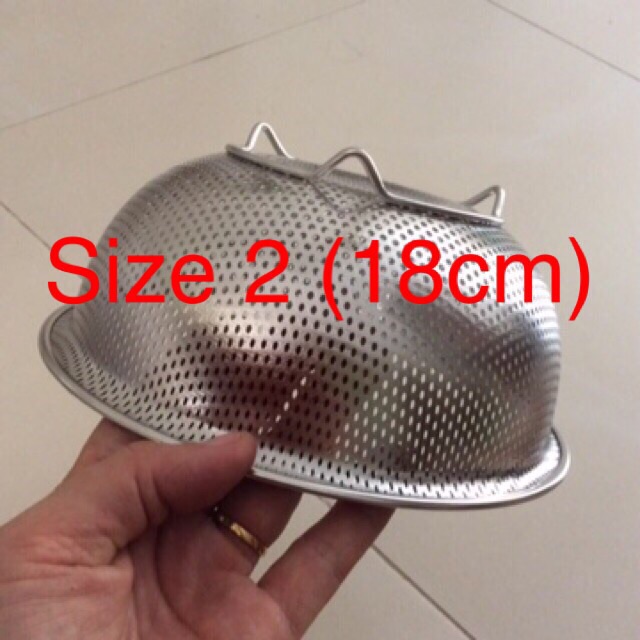 [R] Rổ/ Thau inox 304, size 2 (18 cm)