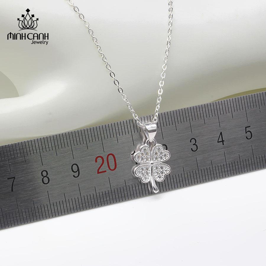 Dây Chuyền Cỏ 4 Lá May Mắn Có Đuôi - Minh Canh Jewelry