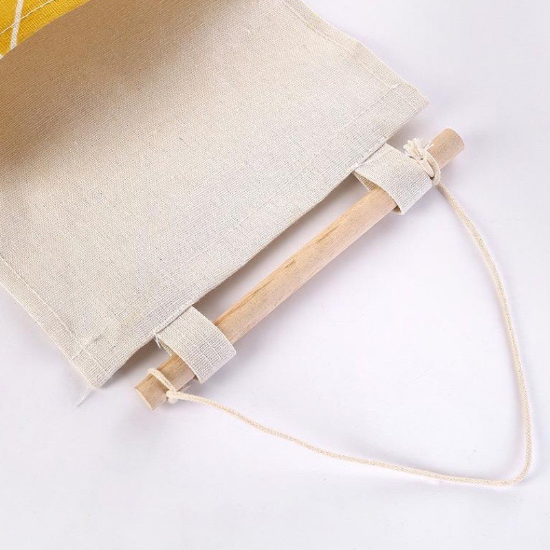 Túi vải đựng đồ 3 ngăn tiện dụng, Túi treo tường treo đồ, trang trí bếp, nhà cửa chất không thấm nước 2355 SHIPNHANH88