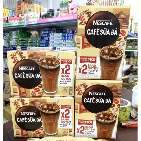 Cà Phê Sữa Đá Nescafe Hộp 240g (10 gói) | WebRaoVat - webraovat.net.vn