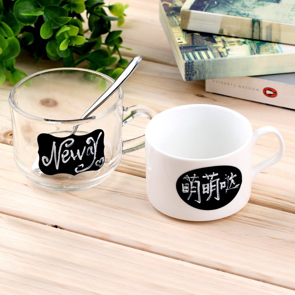 Miếng Dán Nhãn Đen Cho Lọ Trong Bếp