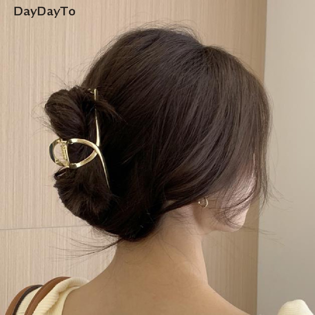 Kẹp Tóc Càng Cua Bằng Kim Loại Cho Nữ