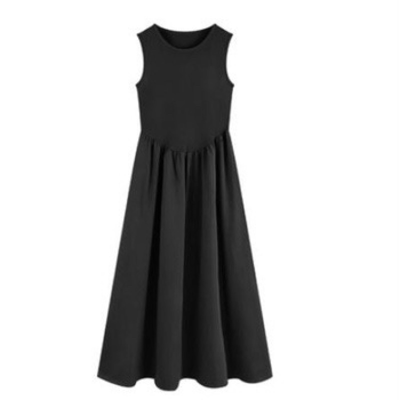 💕ĐẦM CHỮ A VÁY XOÈ NHÚN THÂN CÓ TÚI ĐEN SIÊU HOT GM💕GIMI