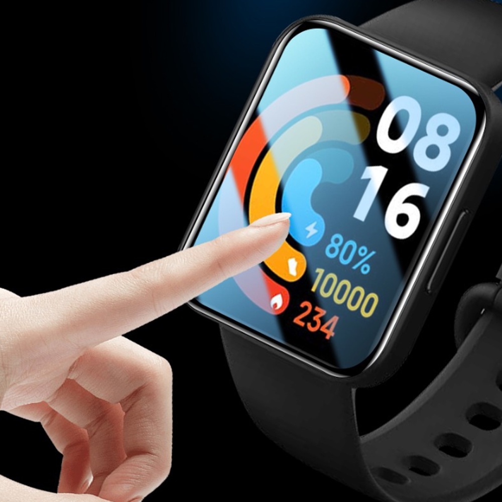 Kính Cường Lực 3D Viền Cong Chuyên Dụng Cho Đồng Hồ Thông Minh Xiaomi redmi Watch 2 POCO